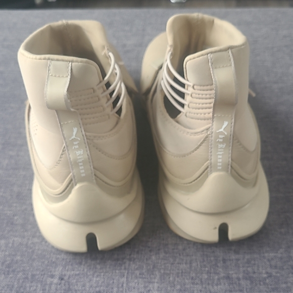 FENTY by Puma Women’s Cream High-Top Sneakers - Picture 3 of 6